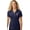 True Navy, variant on Womens Patriotic Butterfly Patch Polo Shirt, 4XL Atomic Blue