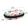 thumbnail image 2 of Fintie Eyeglasses Case with Carabiner, Hard EVA Shockproof Glasses Box Travel Zipper Sunglasses Carrying Bag, Raining Hearts, 2 of 6