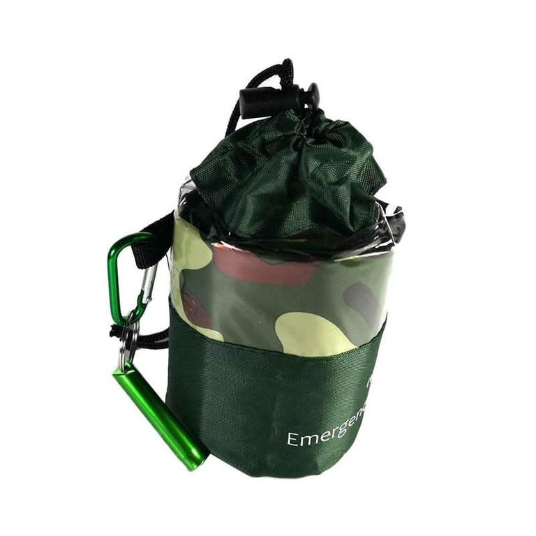 Emergency Sleeping Bag Camouflage Waterproof Thermal Survival Cam Reusable G5N5