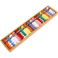 thumbnail image 1 of Shisuyan Math Abacus Traditional Chinese Abacus Math Learning Tool Counting Tool Abacus Vintage Arithmetic Abacus Students Math Learning 17-column Abacus, 1 of 8