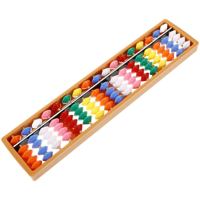 Shisuyan Math Abacus Traditional Chinese Abacus Math Learning Tool Counting Tool Abacus Vintage Arithmetic Abacus Students Math Learning 17-column Abacus
