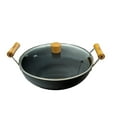 thumbnail image 1 of Verka Anodised Iron Wok, Karahi (Kadai), 30cm, With Lid, 1 of 5