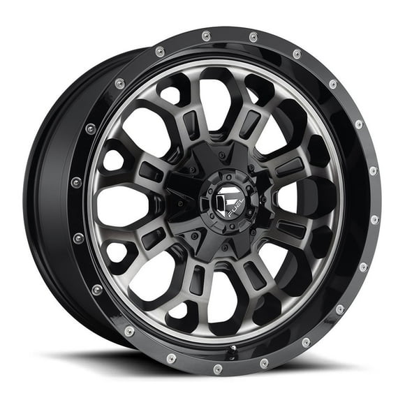 FUEL Roue MBD-Matte BLK MACH avec Peint (20 x 9. Pouces /8 x 180 mm, Déporté 20 mm)
