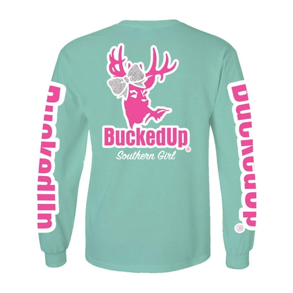 Long Sleeve Mint with Southern Girl Bow BuckedUp® Logo
