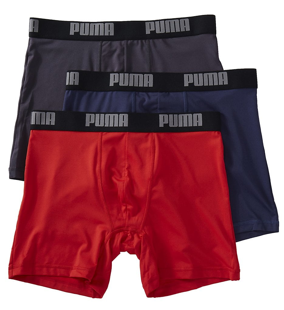 PUMA - Puma PMTBB-F Tech Performance Boxer Briefs - 3 Pack - Walmart.com