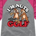 thumbnail image 3 of Disney - I'm Nuts About Golf - Toddler & Youth Girls Raglan Graphic T-Shirt, 3 of 5