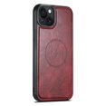 thumbnail image 2 of ELEHOLD Case for iPhone 15 Plus,2 in 1 Detachable Magnetic Leather Wallet Case with Card Holder Kickstand,Red, 2 of 6
