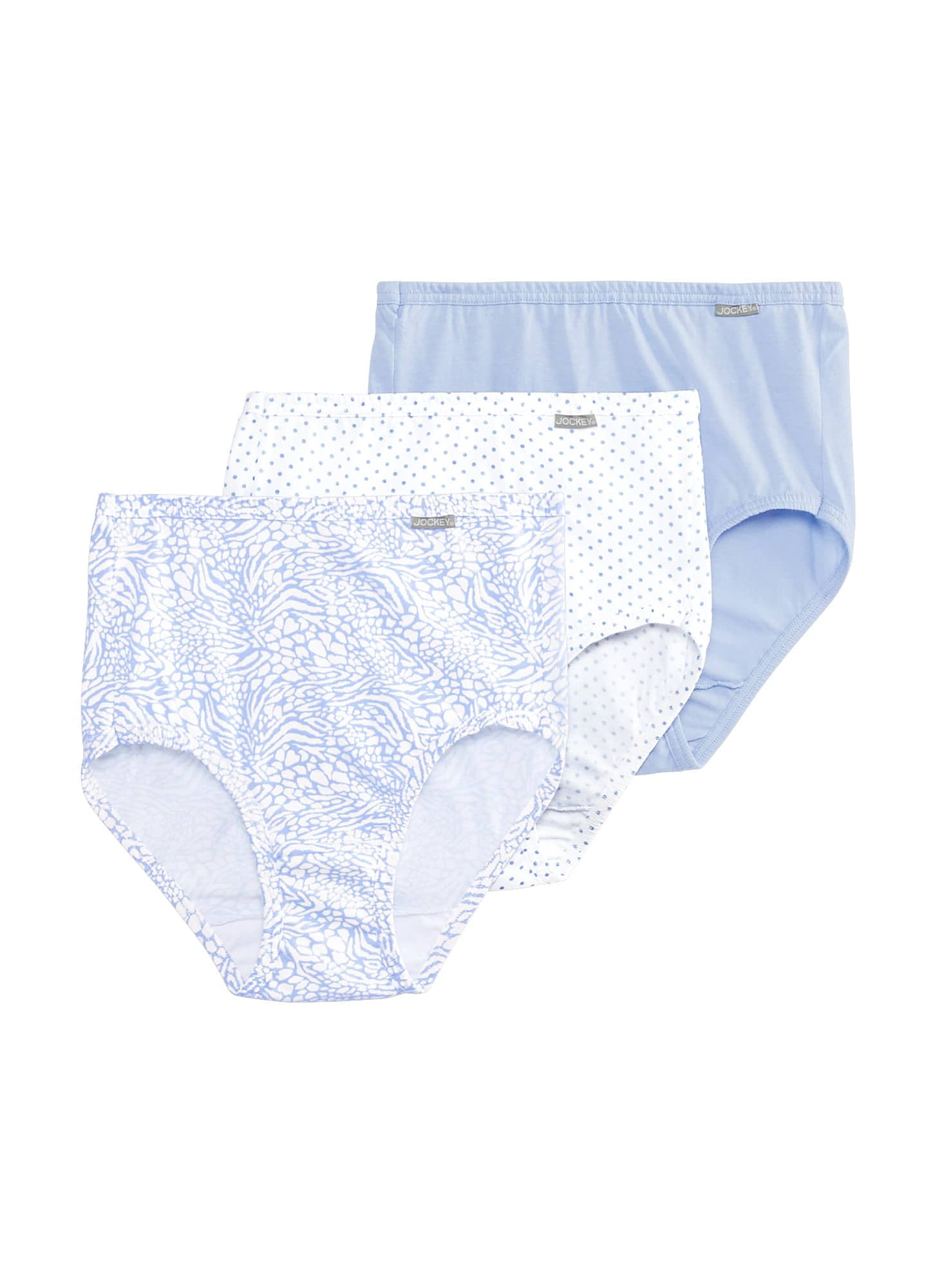 Jockey Womens Plus Size Elance Brief 3 Pack Underwear Briefs 100