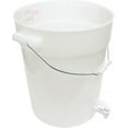 thumbnail image 3 of TrueCraftware- 6 Gallons White Plastic Round Beverage Dispenser Dishwasher Safe Color graduations marking in Liters and Quarts- Punch Bowls Water Juice dispensers with Easy Flow Spigot for Outdoor, 3 of 5