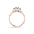 thumbnail image 3 of 1 Carat T.W. Diamond Double Halo 14kt Rose Gold Engagement Ring, 3 of 4