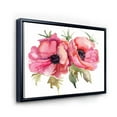 thumbnail image 2 of Designart Stylized Poppy Flowers FLOAT FRAME WALL ART, 2 of 4