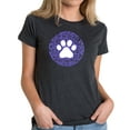 thumbnail image 1 of LA Pop Art Women's Premium Blend Word Art T-shirt - Gandhi's Quote on Animal Treatment, 1 of 2