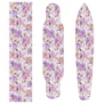 thumbnail image 4 of 33"x9" Skateboard Grip Tape Protector Sheets Nonslip Protection Griptape Sheet for Outdoor Sports Lavender and Pink Flowers, 4 of 7