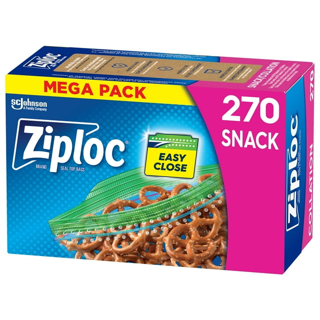 Ziploc® Snack Bags with Grip 'n Seal Technology