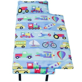 Wildkin Heroes Police And Fireman Blue Microfiber Kids Nap Mat For