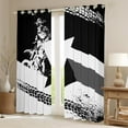 thumbnail image 2 of Dirt Bike Curtains & Drapes Motorcycle Extreme Sports Curtains Motocross Rider Grunge Style Blackout Curtains Teens Young Man Motorbike Race Vehicles Window Treatments 38''Wx54''L, 2 of 5