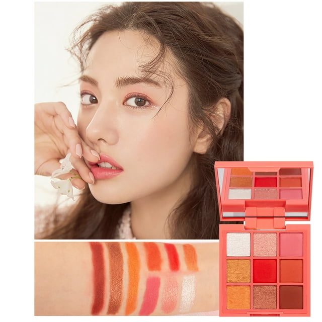 Iumwxz Four Seasons Matte Earth Color Eyeshadow Sequins 9 Color Eyeshadow