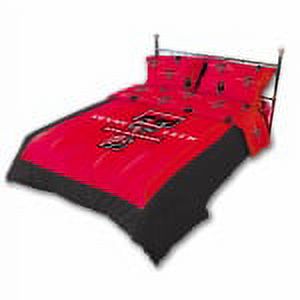 Texas Tech Red Raiders 2 Pc Reversible Cotton Comforter Set, 1 Comforter, 1 Sham, Twin