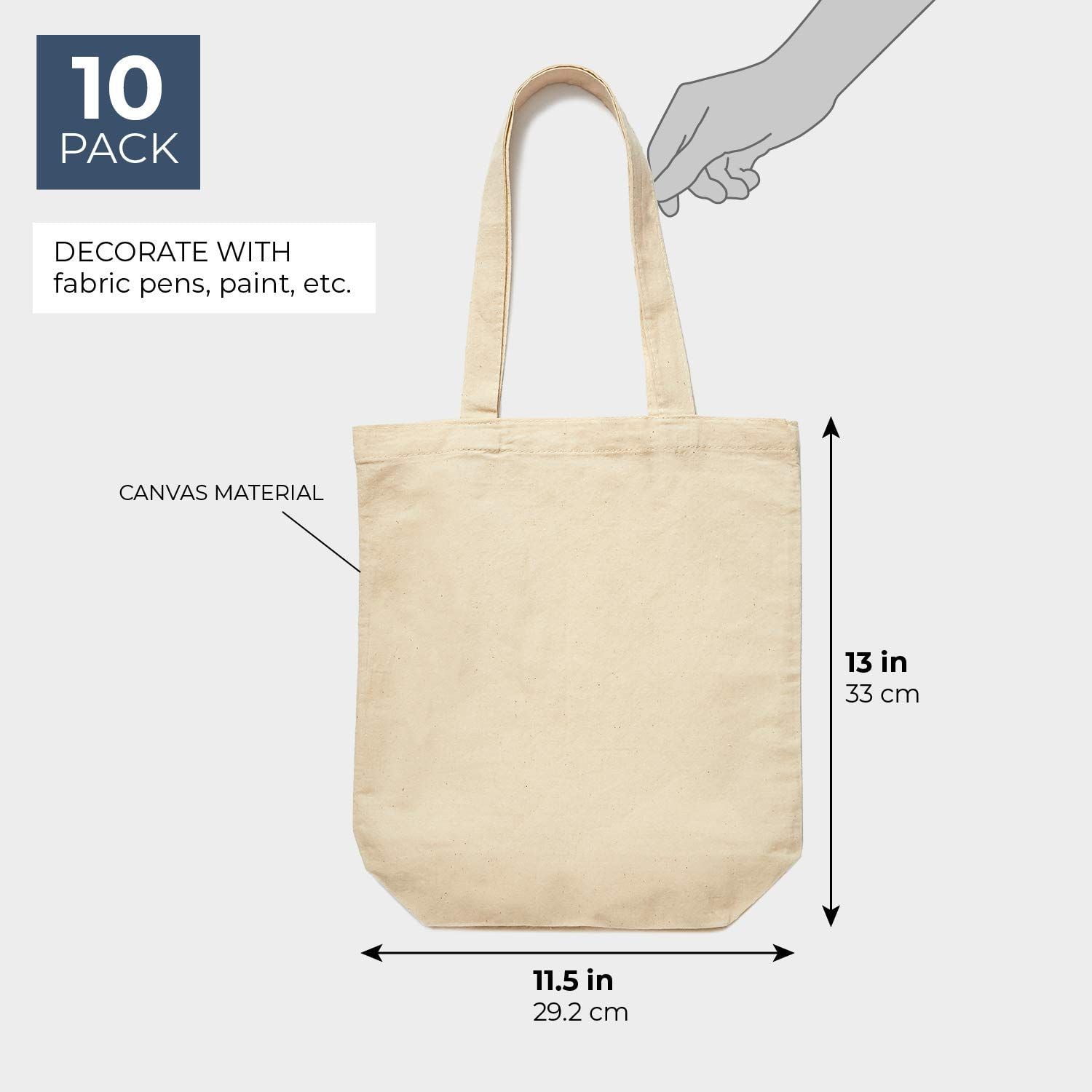 plain canvas tote bags to decorate