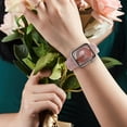 thumbnail image 5 of Cute Floral Bands for Apple Watch Band Women 40mm 41mm 38mm 45mm 44mm 42mm Ultra/2 49mm Girls Ladies,3 pack Rose Engraved Silicone Embossed Flower Pattern Strap for iWatch Series 9 8 7 6 5 4 3 2 SE, 5 of 7