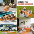 thumbnail image 3 of Orange Abstract Outdoor Rug 4x6 Ft, Non Slip Washable Area Rug, Grey Geometric Oil Painting Vintage Gradient Patio Rugs Carpet Runner, Large Floor Mat for Indoor/Outdoor Deck Porch Camping, 3 of 8