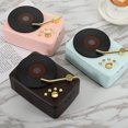 thumbnail image 3 of Gwong Electrónica Wireless Bluetooth-Compatible 5.0 Recargable Vintage Gramophone Speaker Player, 3 of 7