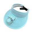 thumbnail image 3 of Sombrero con visera y ligero para niños, adultos, hombres, mujeres, niñas y niños en vacaciones. Azul, 3 of 8