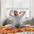 thumbnail image 6 of Burritos Tortilla Throw Blanket, Giant Funny Realistic Food Throw Blankets, Funny Tortilla Round Throw Blanket , Novelty Giant Tortilla Round Soft Flannel Taco Blanket for Adults and Kids 90cm, 6 of 9