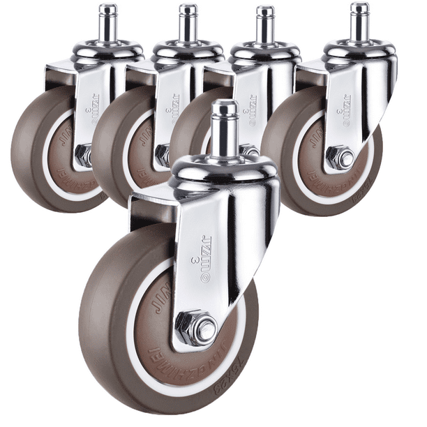 Ruedas para sillas de oficina, silenciosas y duraderas, ruedas de repuesto para sillón para oficina o hogar, 11x22mm, 5 unidades