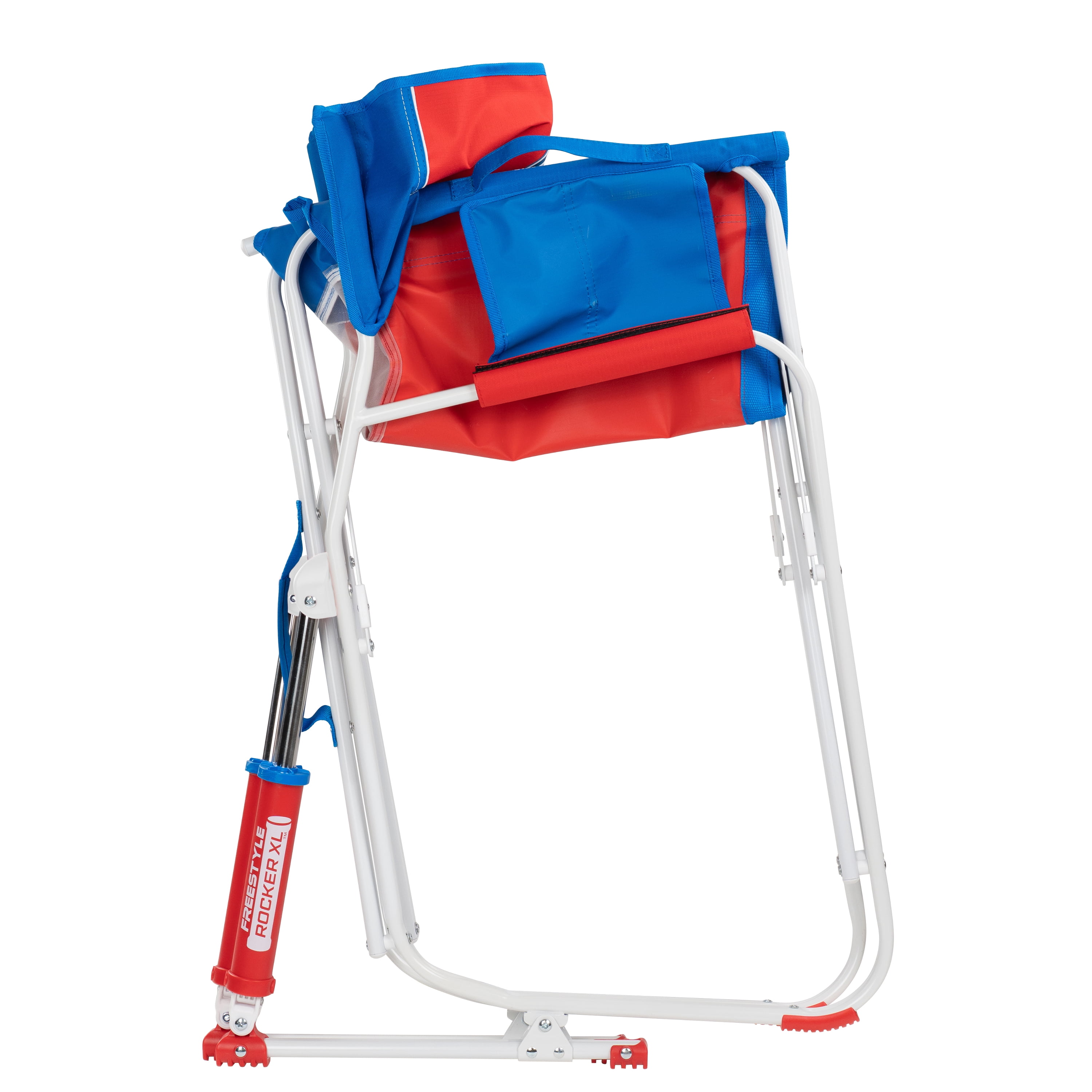 GCI Outdoor Freestyle Rocker XL Oversized Foldable Rocking Camp Chair, Patriotic