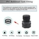 thumbnail image 3 of 10pack Garden Hose Bulkhead Fitting with Plug, Dual 1/2inch Female NPT X 3/4inch Male GHT Bulkhead Tank Fitting, 3 of 5