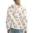 thumbnail image 7 of Honeii Tulips Flowers Pattern Womens Oversized Hoodies Long Sleeve Sweatshirts Pullover Fall Outfits with Pocket-XX-Large, 7 of 7