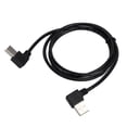 thumbnail image 3 of Cable de Impresora de 1m 90° USB2.0‑A Macho con Curva Derecha a USB‑B Macho con Curva Derecha Línea Negra, 3 of 8