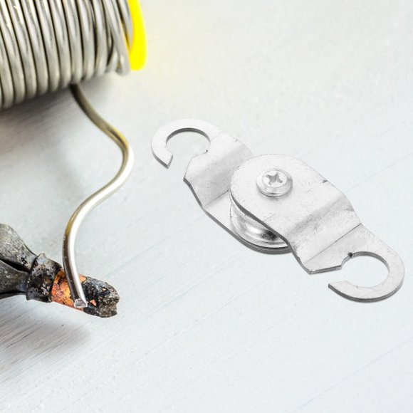 Raindrops 6Pcs Small Pulleys for Cable with Iron Material and Heavy-Duty Design for Farmers