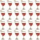 thumbnail image 1 of 1 caja de 80 dijes para copas de vino tinto, pequeños dijes de metal dorado para copas de vino, dijes de esmalte para bebidas., 1 of 5