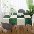 thumbnail image 5 of Yayeee Tablecloths for Rectangular Tables 60 x 120 inch Party Table Cover, Green and White Plaid Pattern, 5 of 6
