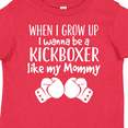 thumbnail image 4 of Inktastic Kickboxing Future Kickboxer Like Mommy Boys or Girls Toddler T-Shirt, 4 of 5