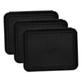 thumbnail image 6 of OUNONA 3 Pcs Household Tray Square Boot Tray 35.00X27.50X3.00CM Black, 6 of 8