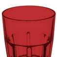 thumbnail image 4 of G.E.T. Heavy-Duty Faceted Shatterproof Tumbler, 9 Ounce, Red (Set of 4), 4 of 5