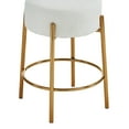thumbnail image 6 of GDF Studio Granular Upholstered Bar Stools with High Resilience Foam, Beige+Black, Set of 2, 6 of 9