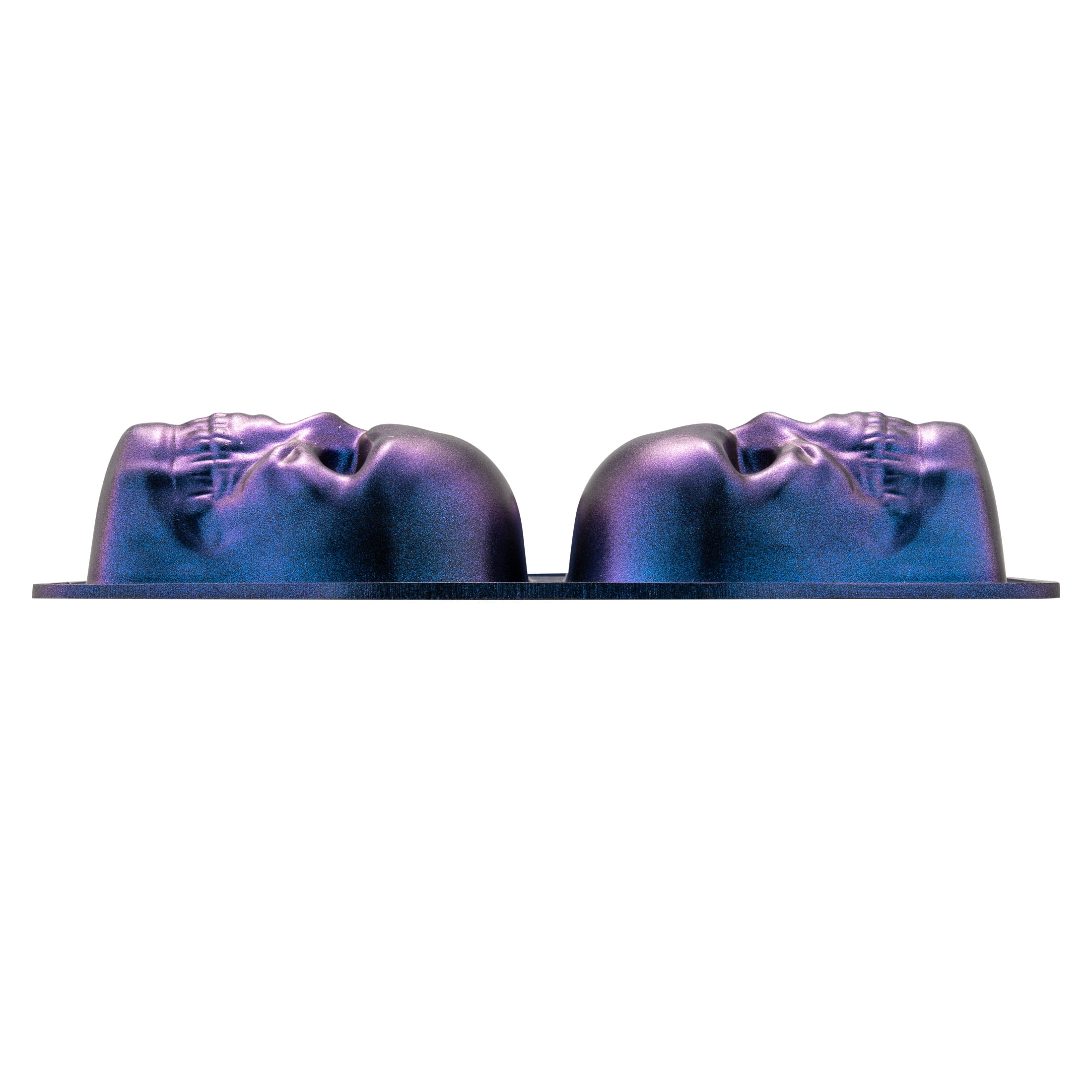 Way to Celebrate, Skull Cast Aluminum 6-Cavity Baking Pan, Iridescent