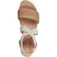 thumbnail image 3 of Easy Spirit Womens Lorena Canvas Criss-Cross Wedge Sandals, 3 of 3