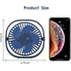 thumbnail image 4 of USB Fan Mini Portable Fan Silent Fan Desk Fan 3 Speeds Adjustable USB Powered (Blue), 4 of 5