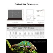 S PRO Electric Tension Floor Screen With UST ALR(Ultra Short Throw Ambient Light Rejecting)Material 【Only Suitable For UST Laser Projector And Settle On Table/Floor】