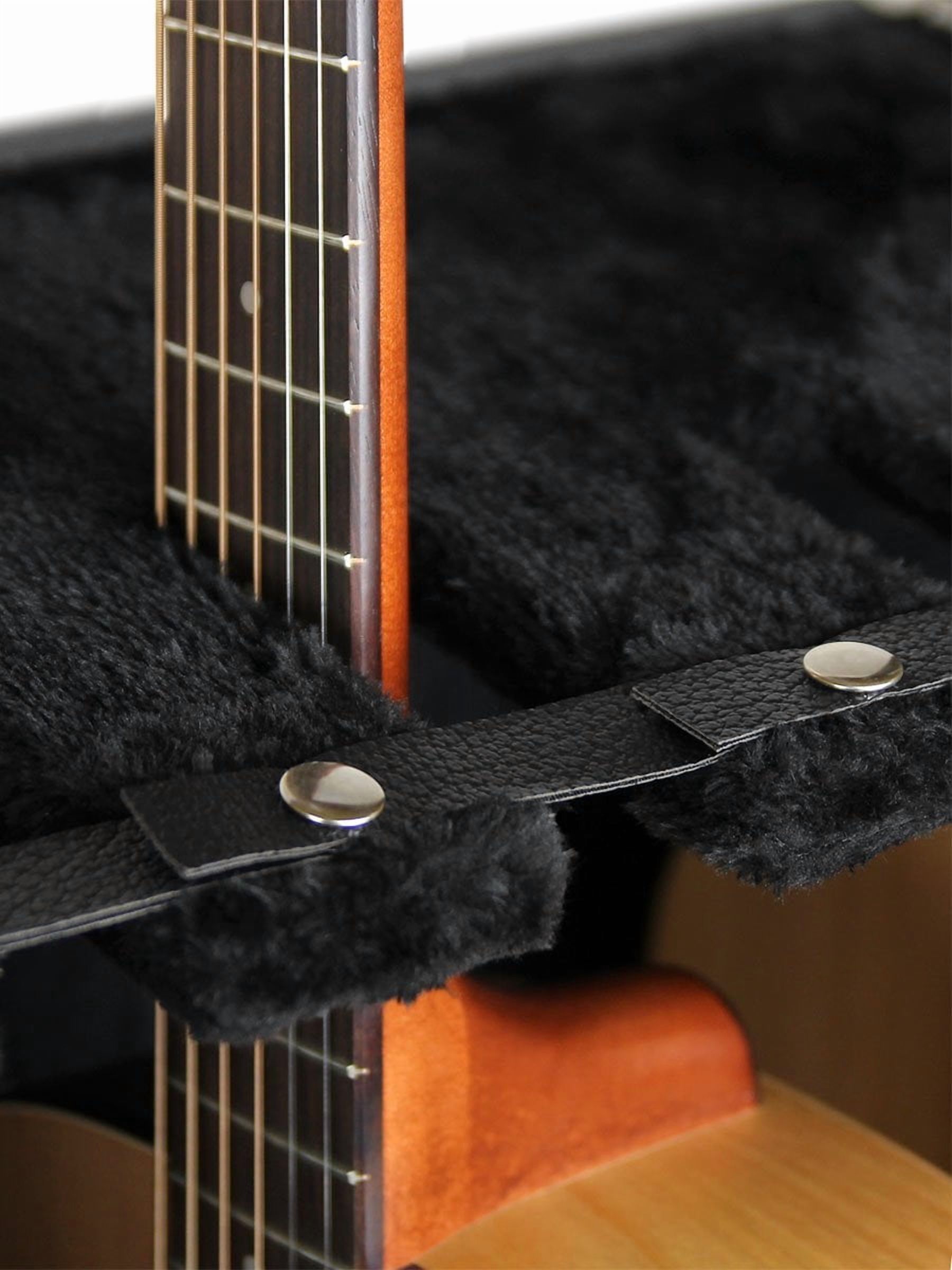 Gearlux Multiple Guitar Stand Case for 6 Electric or 3 Acoustic Guitars, Hardwood Exterior, Plush Interior
