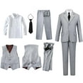 thumbnail image 4 of ETHAN 5 Piece Formal Wear for Boys First Communion Outfit Set for Young Boys Size 16, 4 of 8
