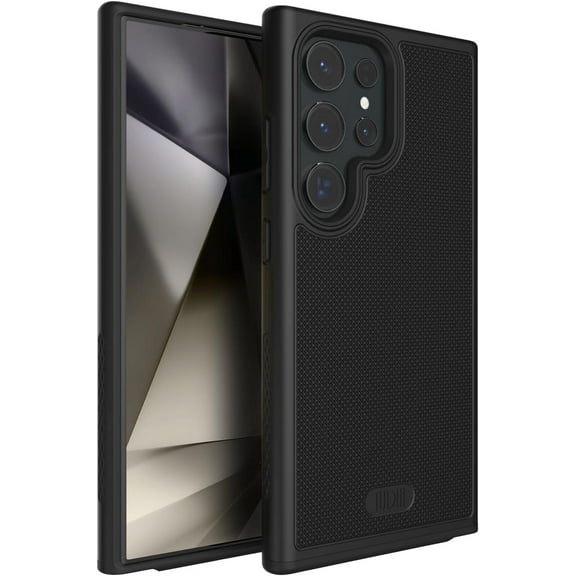 TUDIA MergeGrip Samsung Galaxy S24 Ultra Case 2024 Heavy Duty Case - Matte Black