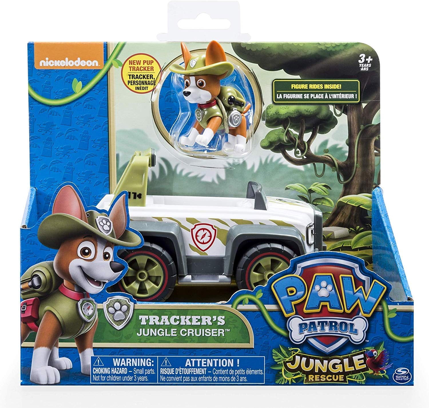 Paw Patrol Everest's Rescue Snowmobile & Paw Patrol, Jungle Rescue, Tracker’s Jungle Cruiser, Vehicle & Figure
