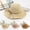 Coffee, variant on Womens Wide Brim Straw Beach Hat Foldable Packable Bow Band Summer Vacation Floppy Sun Hat