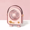 thumbnail image 7 of Floleo Upgraded Retro Desktop Fan, Portable Handheld USB Rechargeable Fan, Vintage Style Cooling Fan for Home Office Outdoor, Gift Idea with 3 Speeds, 7 of 7